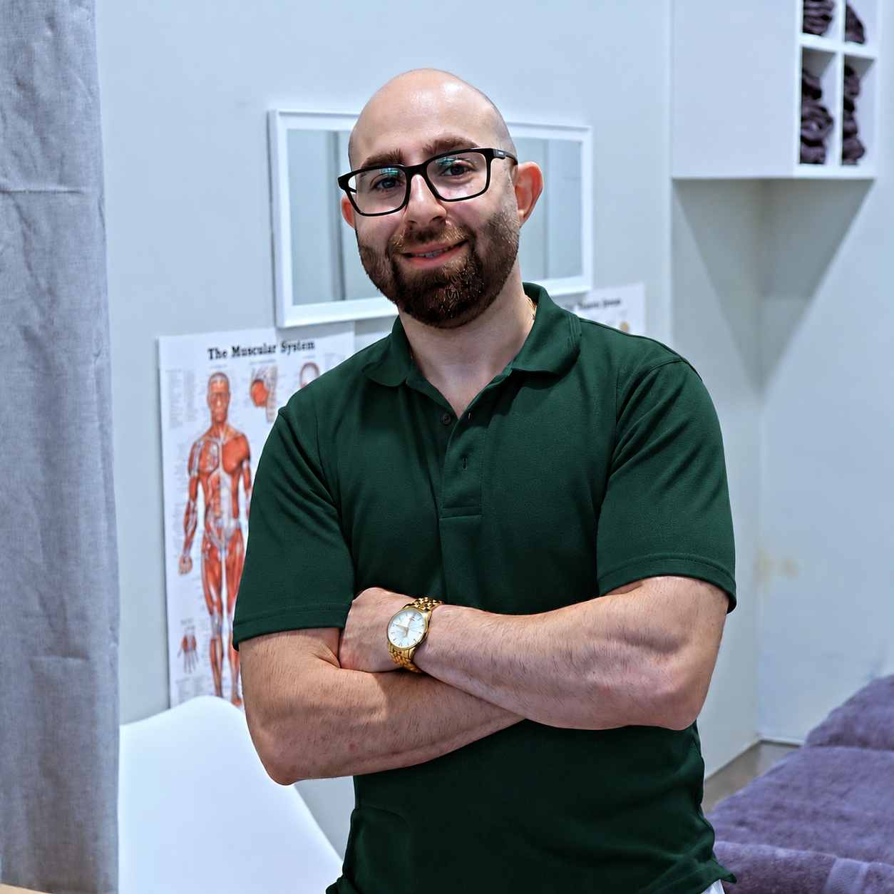 Joseph Bitar at his chiropractic clinic